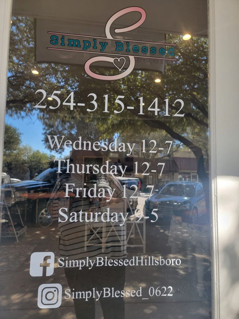 Simply Blessed Boutique Explore Hillsboro Texas