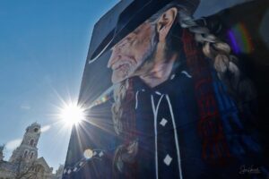 Willie Nelson Mural Hillsboro Texas photographer Sheri Hemrick 1 300x200