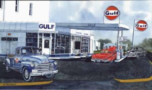 Old Corner Gulf Station Hillsboro Texas Willie Nelson Mural 300x178